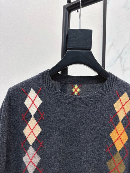 ER NEW Short-sleeved cashmere sweater