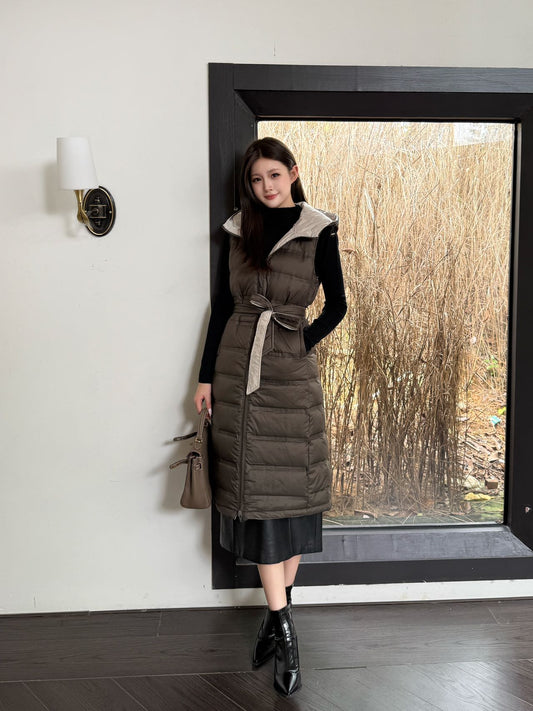 Max NEW Reversible hooded down vest