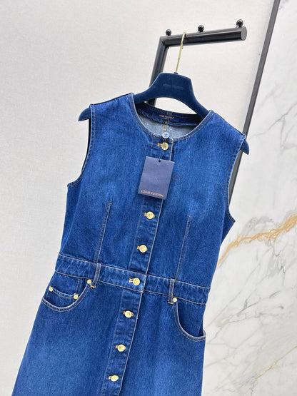 Louis NEW Sleeveless denim dress