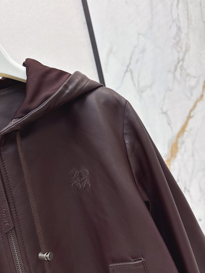 Loe NEW Sheepskin hooded jacket