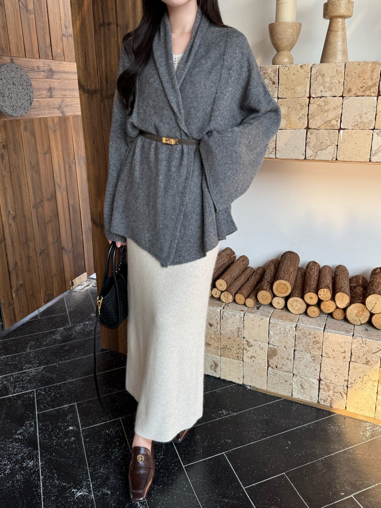 Herm NEW Wool Yarn Cardigan