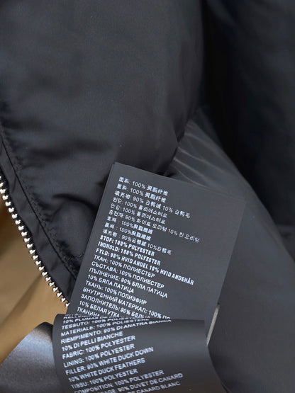 Pra NEW Down jacket with a belt