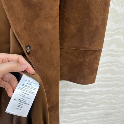 Row NEW leather trench coat