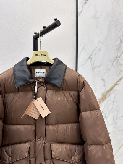 Miu NEW Patchwork Down Jacket