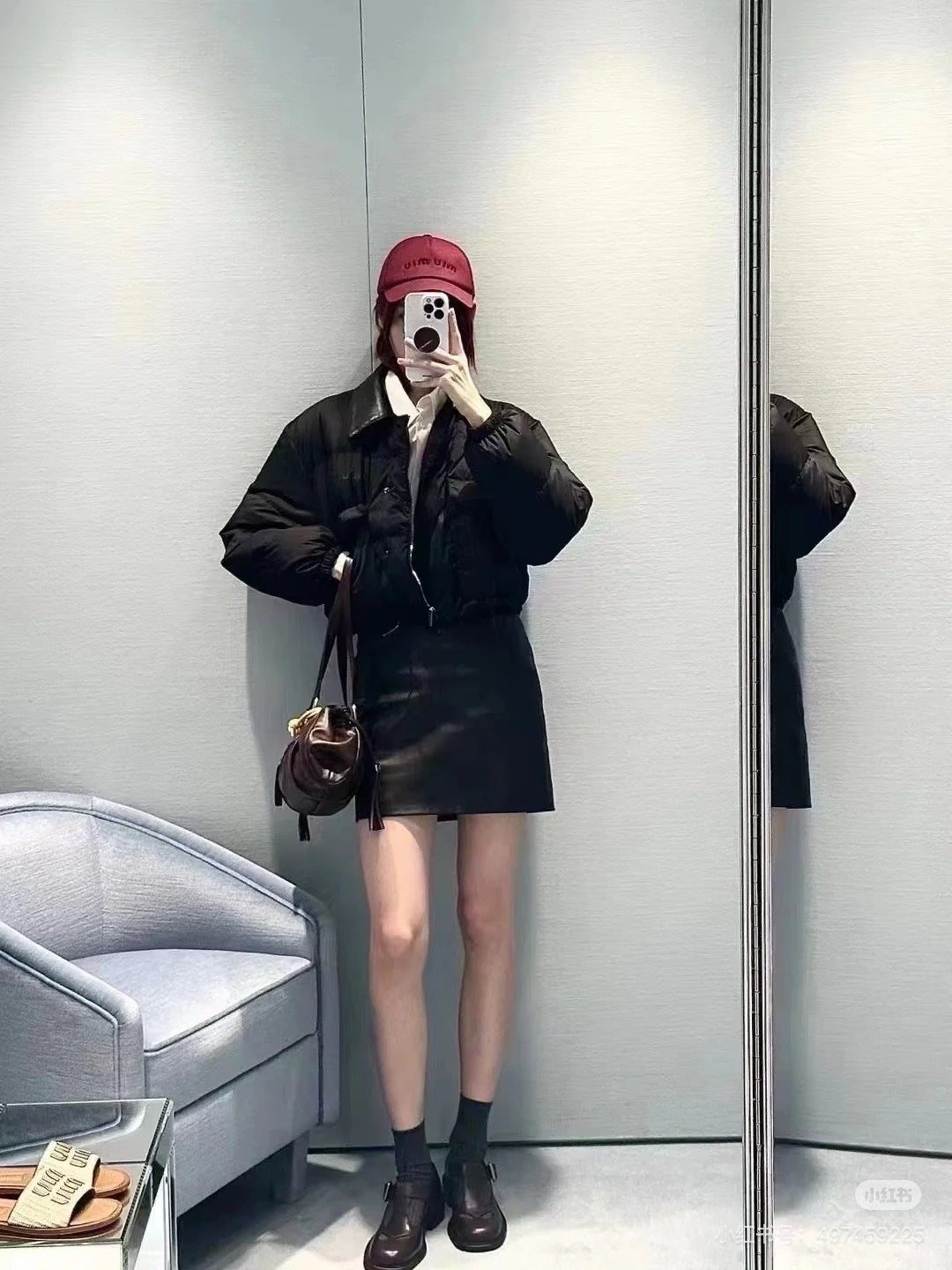 Miu NEW Patchwork Down Jacket