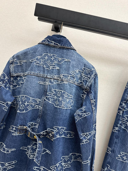 Louis NEW jacquard denim jacket