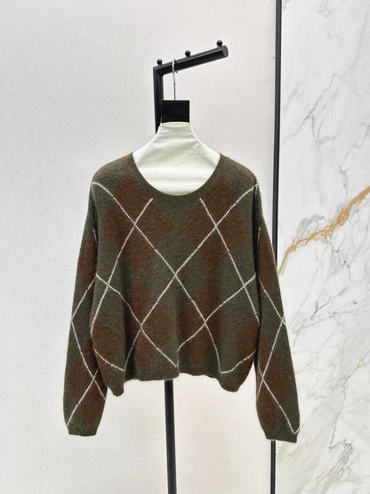 Loro NEW Plaid sweater