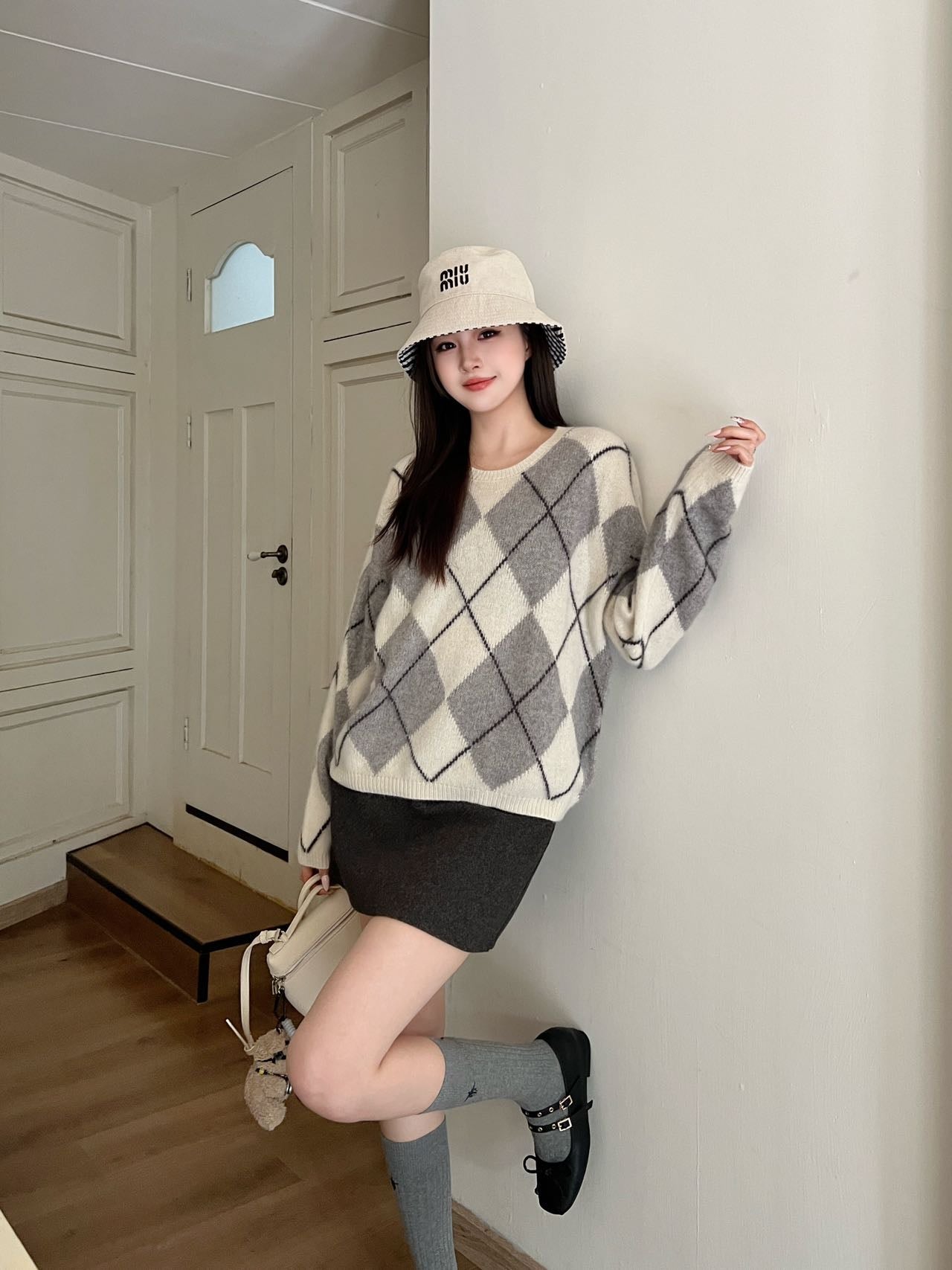 Loro NEW Plaid sweater