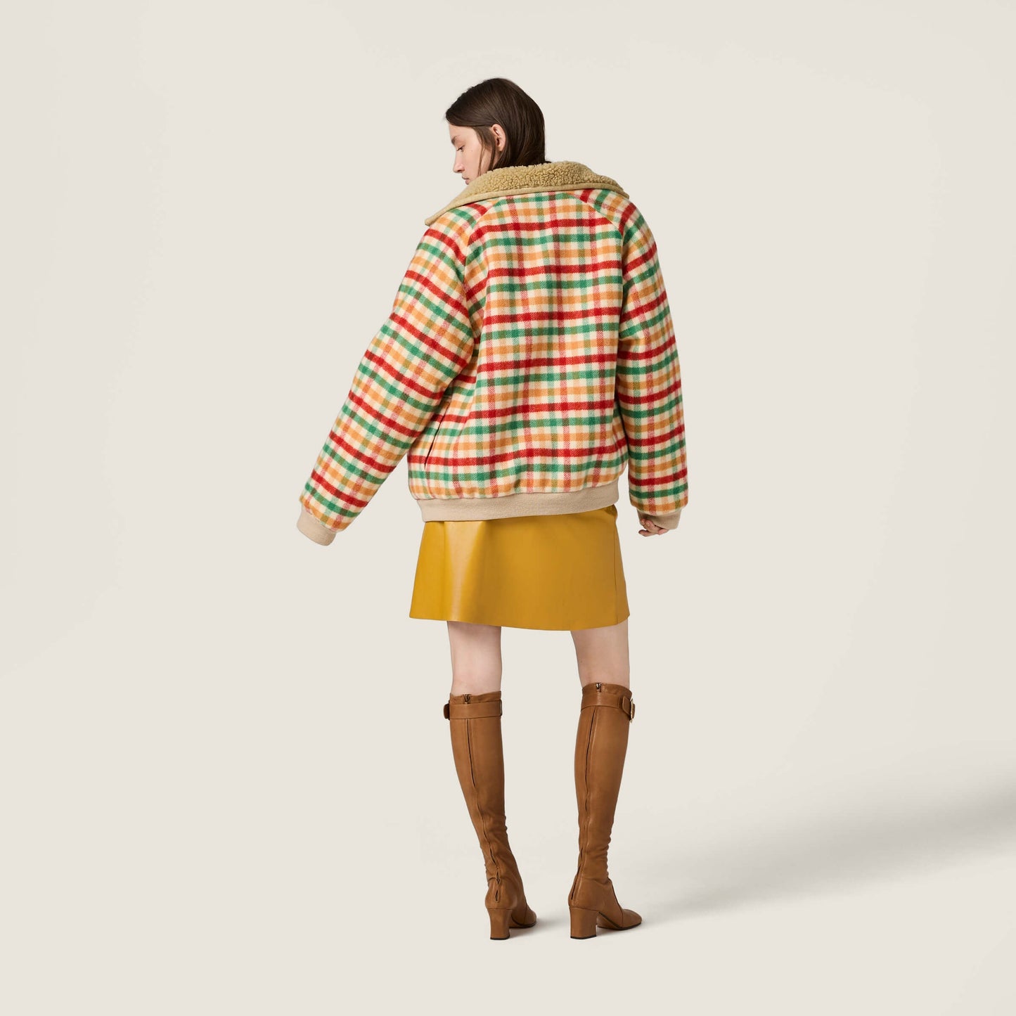 Miu NEW plaid coat