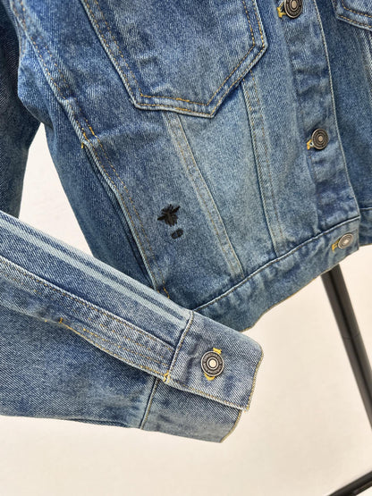 CD NEW lapel denim jacket