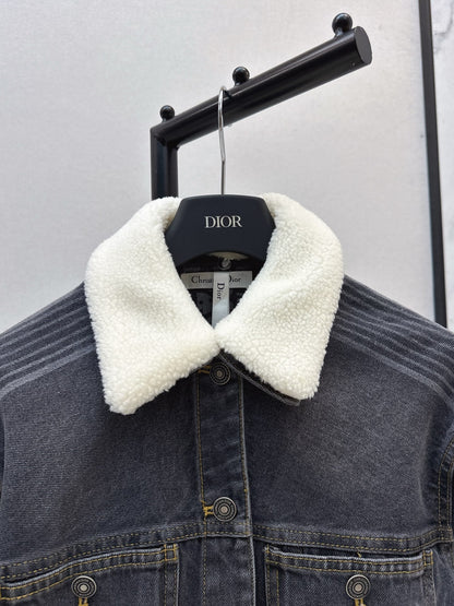 CD NEW lapel denim jacket