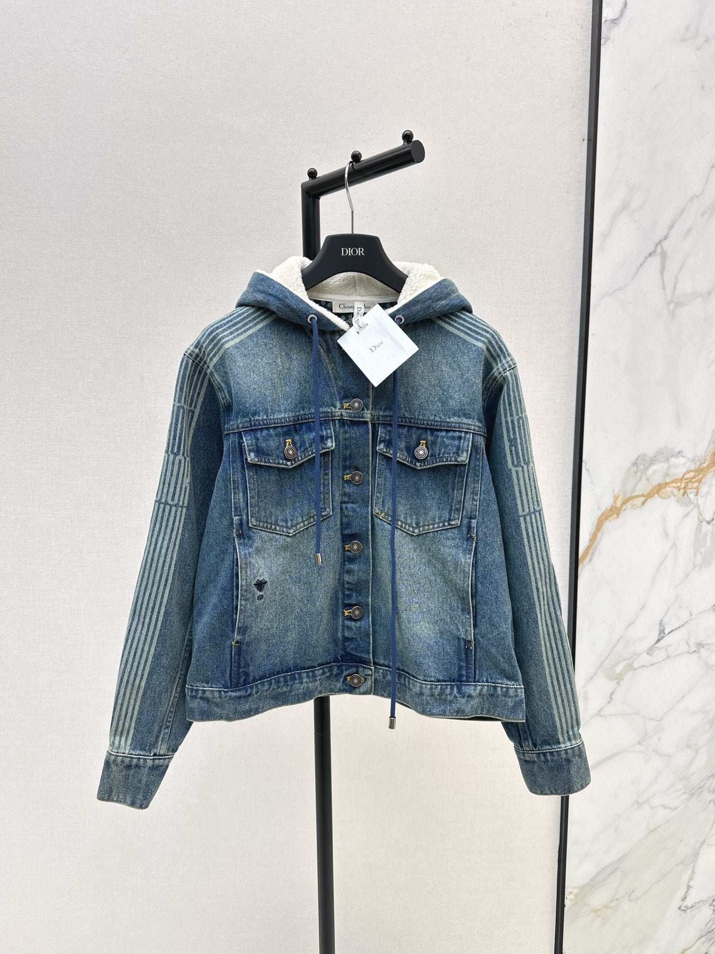 CD NEW hooded denim jacket