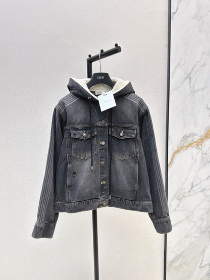 CD NEW hooded denim jacket