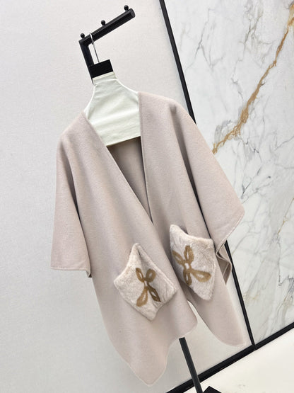 Loro NEW wool cape coat