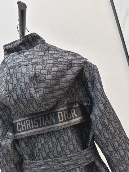 CD NEW Hooded mid-length jacket