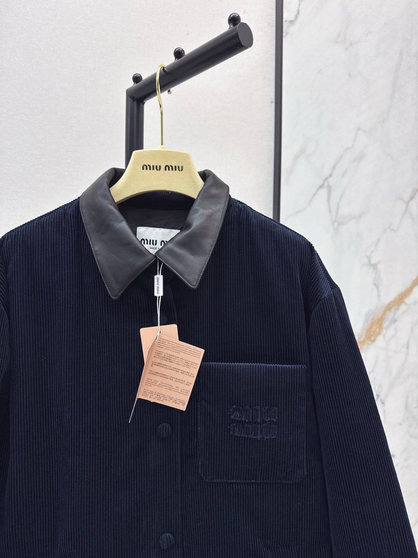 Miu NEW corduroy down jacket