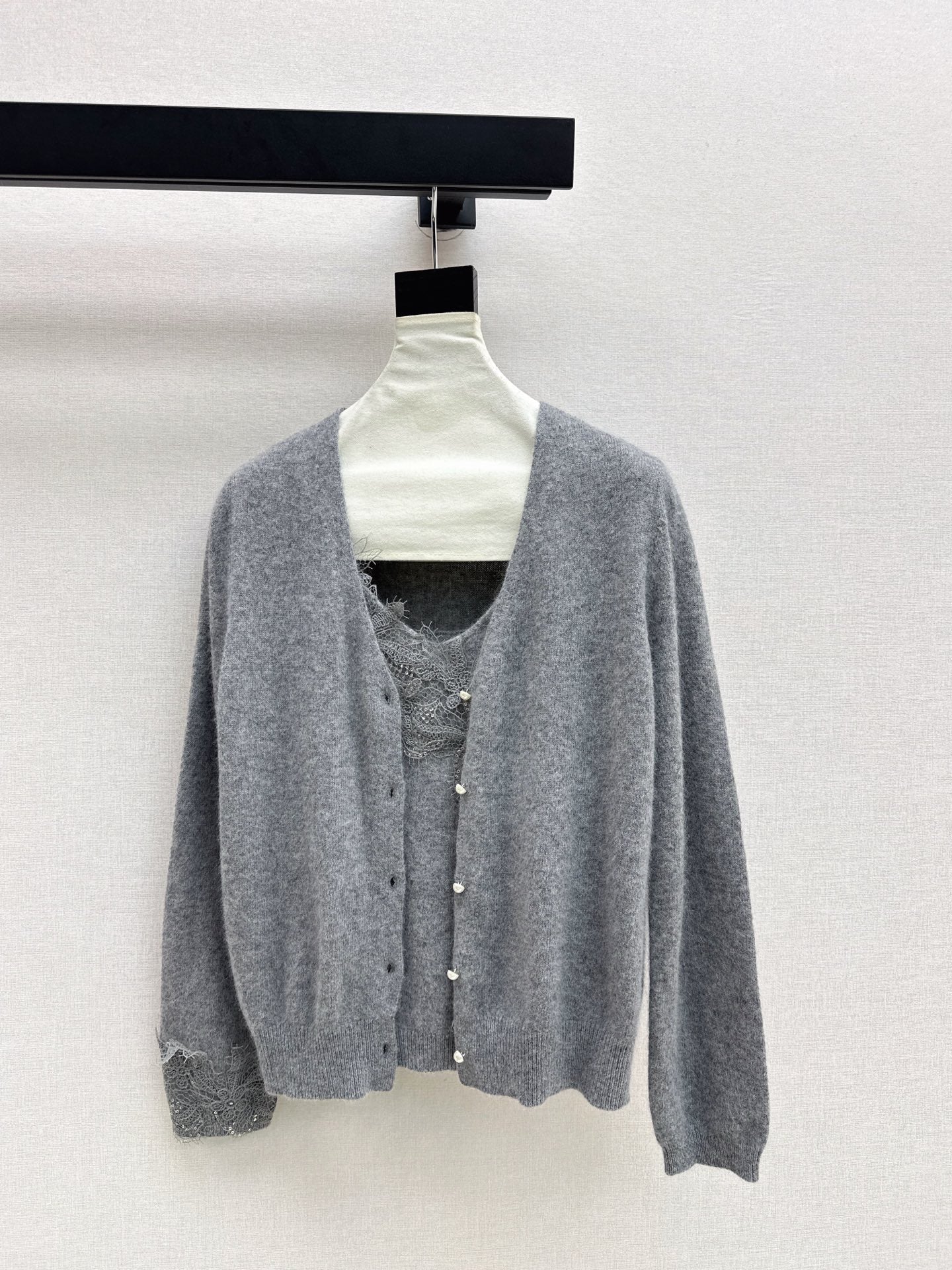 Chan NEW Lace knit suit