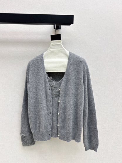 Chan NEW Lace knit suit