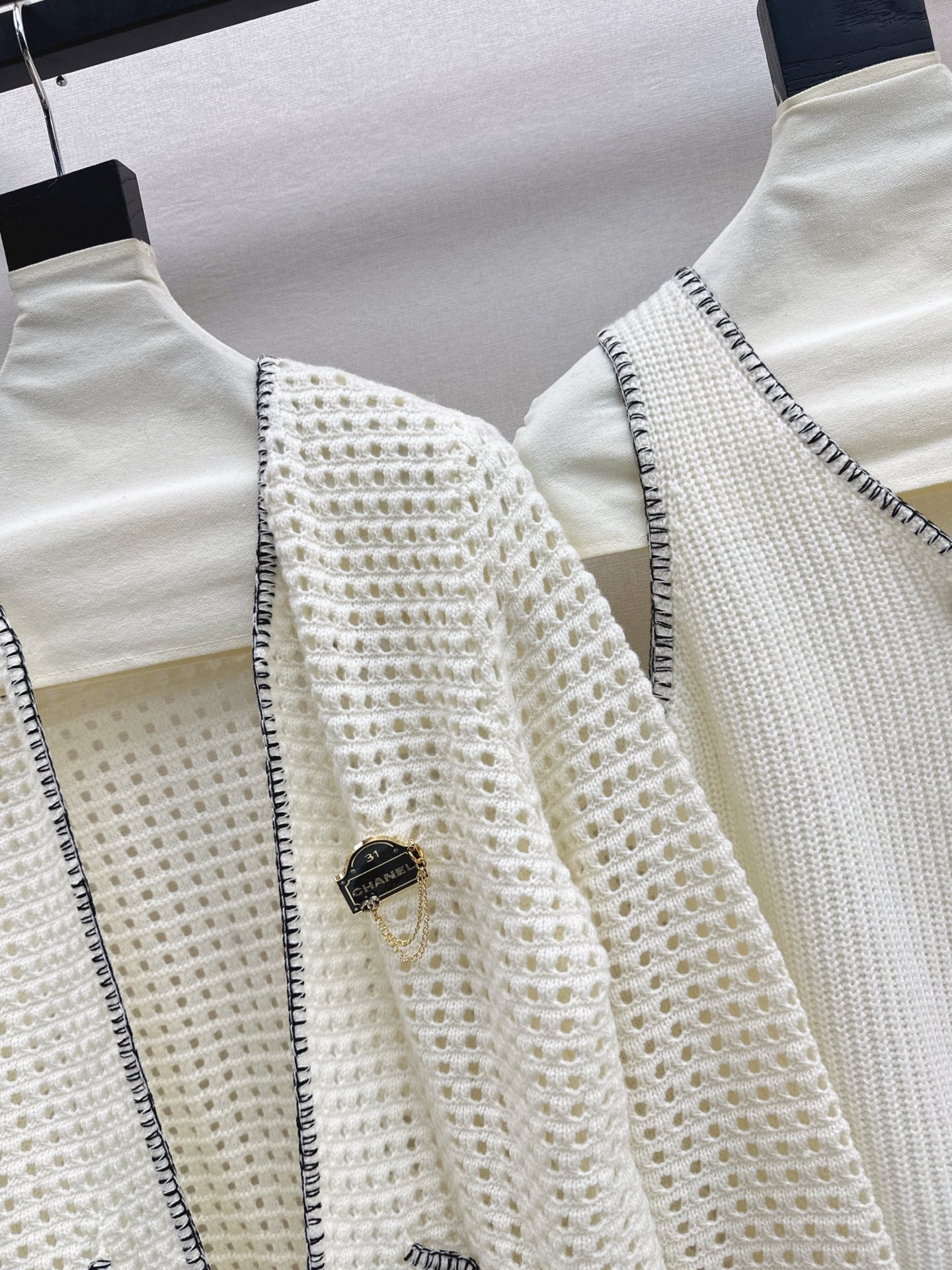 Chan NEW Hollow knit suit