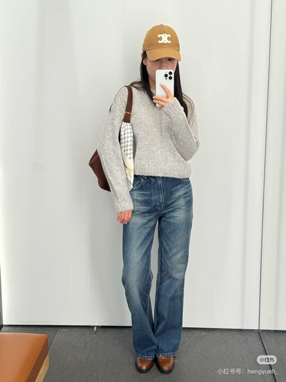 Ce1i NEW goat hair sweater