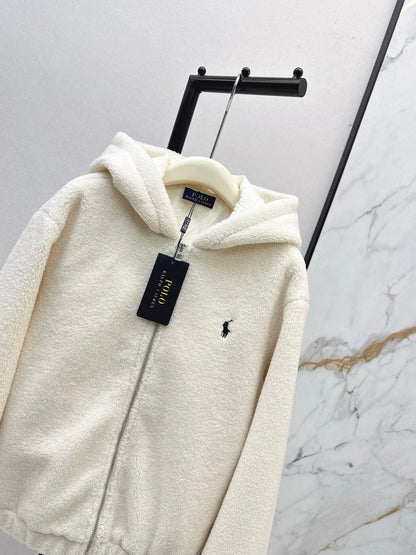 Ra1 NEW Hooded plush jacket