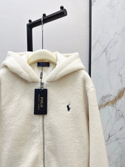 Ra1 NEW Hooded plush jacket