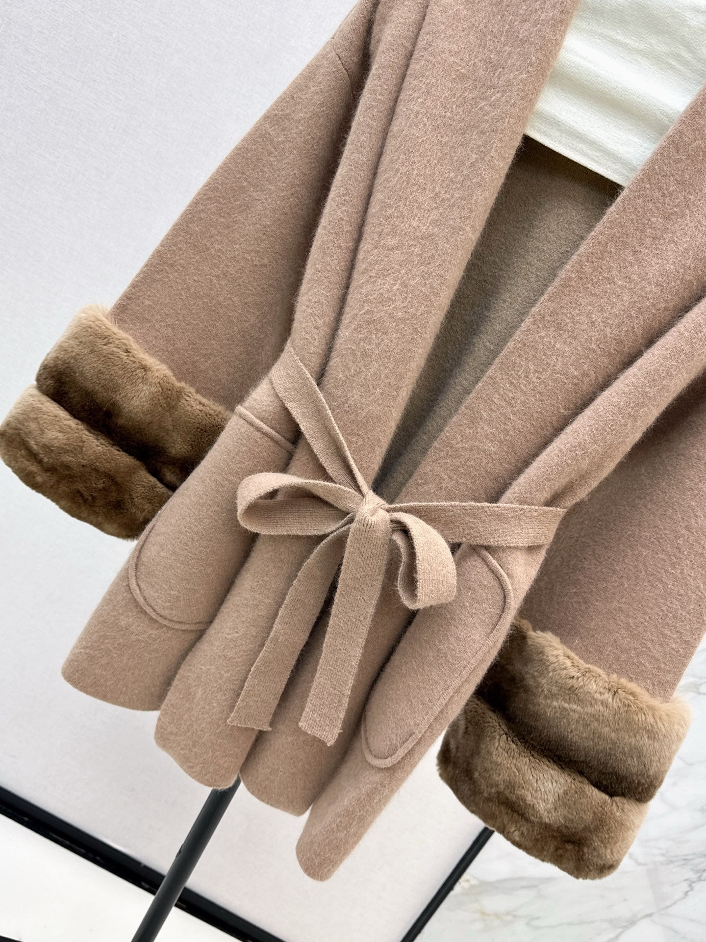 Fend NEW rabbit fur coat