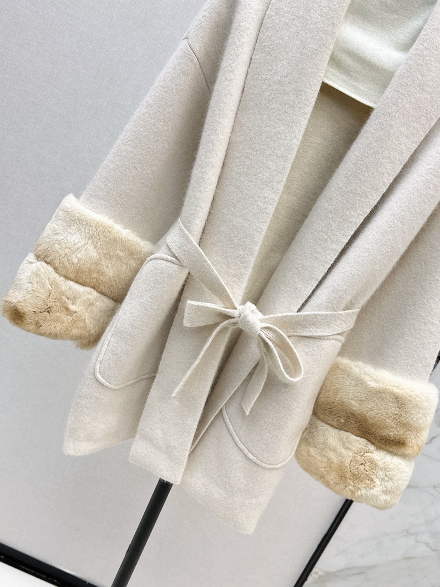 Fend NEW rabbit fur coat