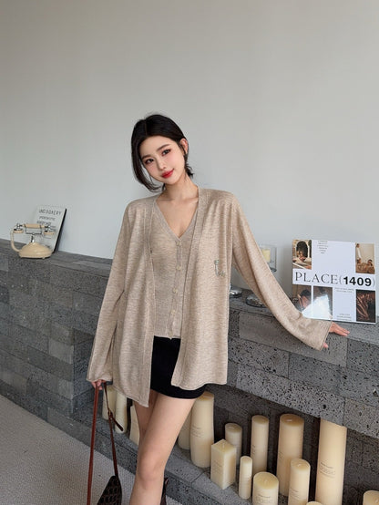 Chan NEW Knitted vest cardigan