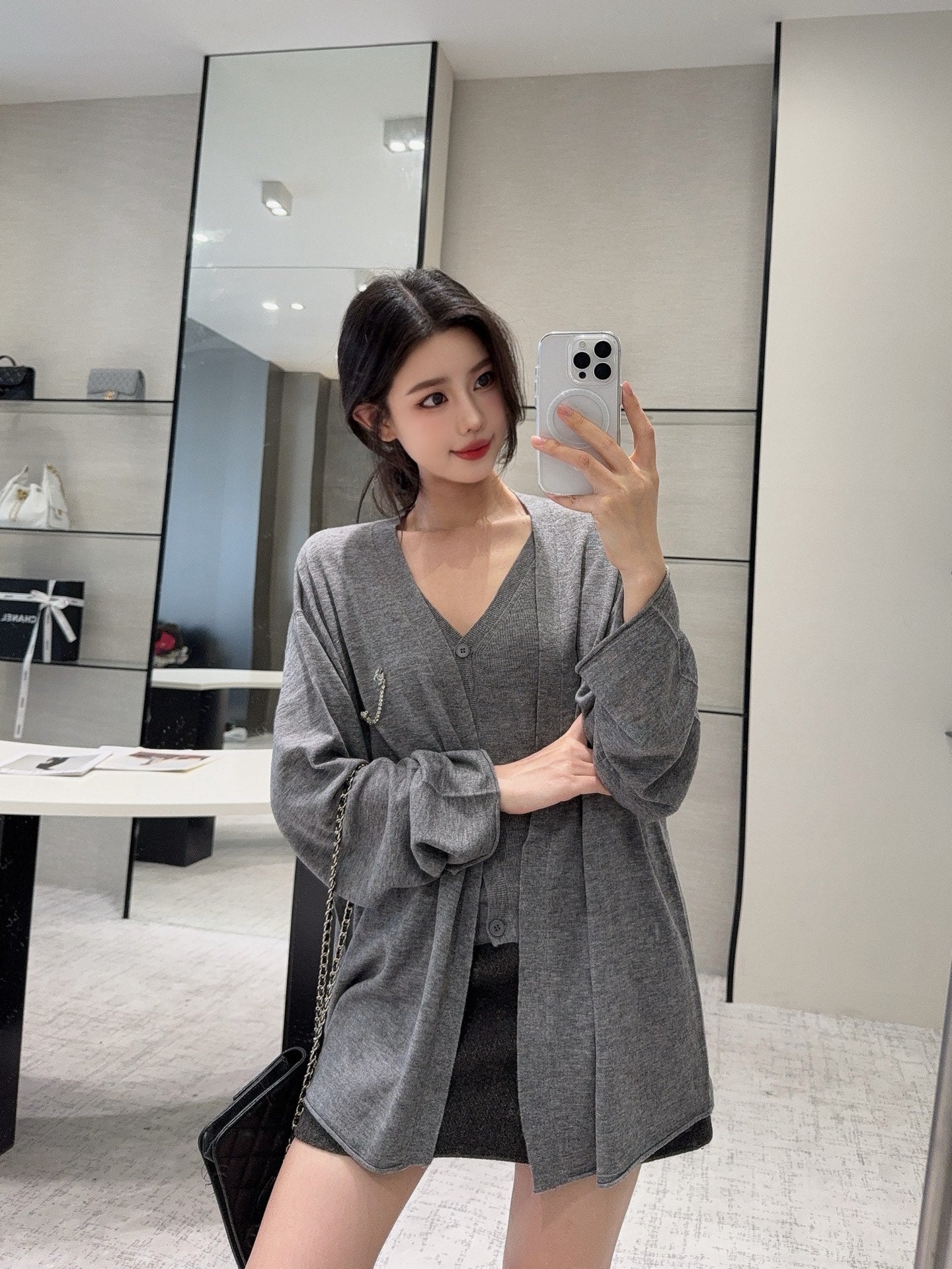 Chan NEW Knitted vest cardigan