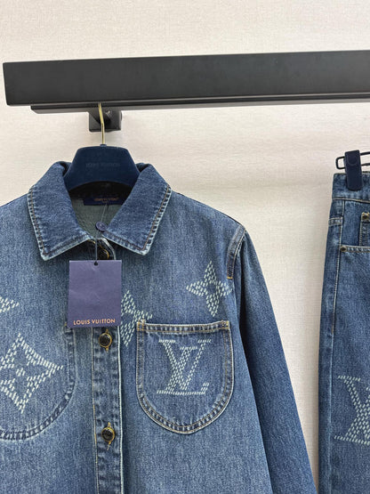 Louis NEW jacquard denim jacket