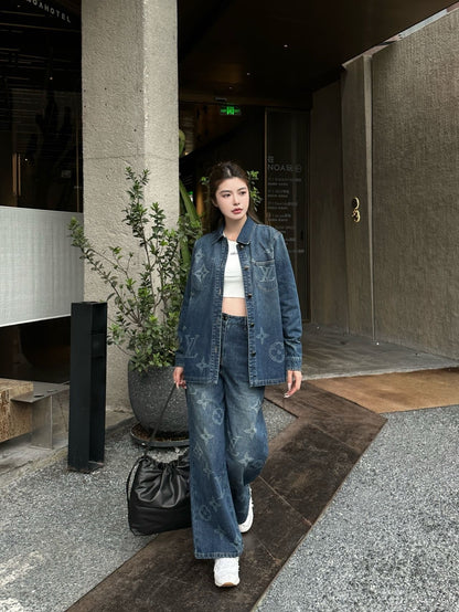 Louis NEW jacquard denim jacket