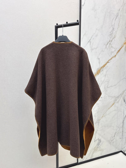 Max NEW wool cape coat