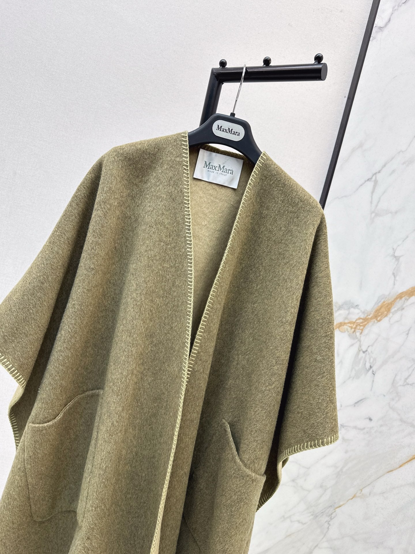 Max NEW wool cape coat