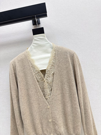 Es NEW Lace wool cardigan