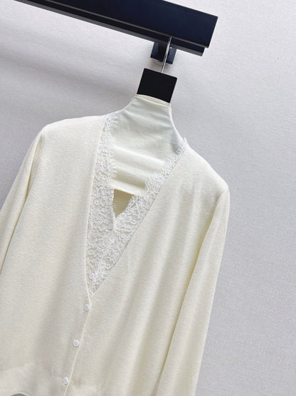 Es NEW Lace wool cardigan