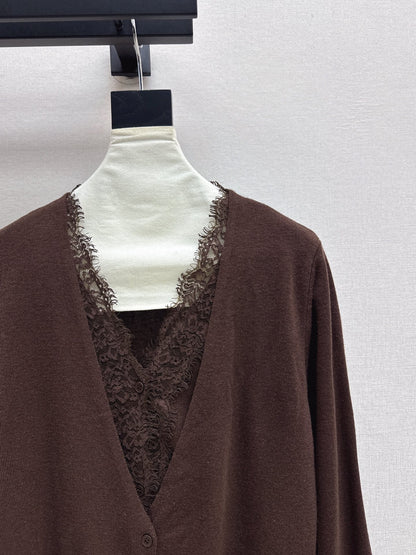 Es NEW Lace wool cardigan