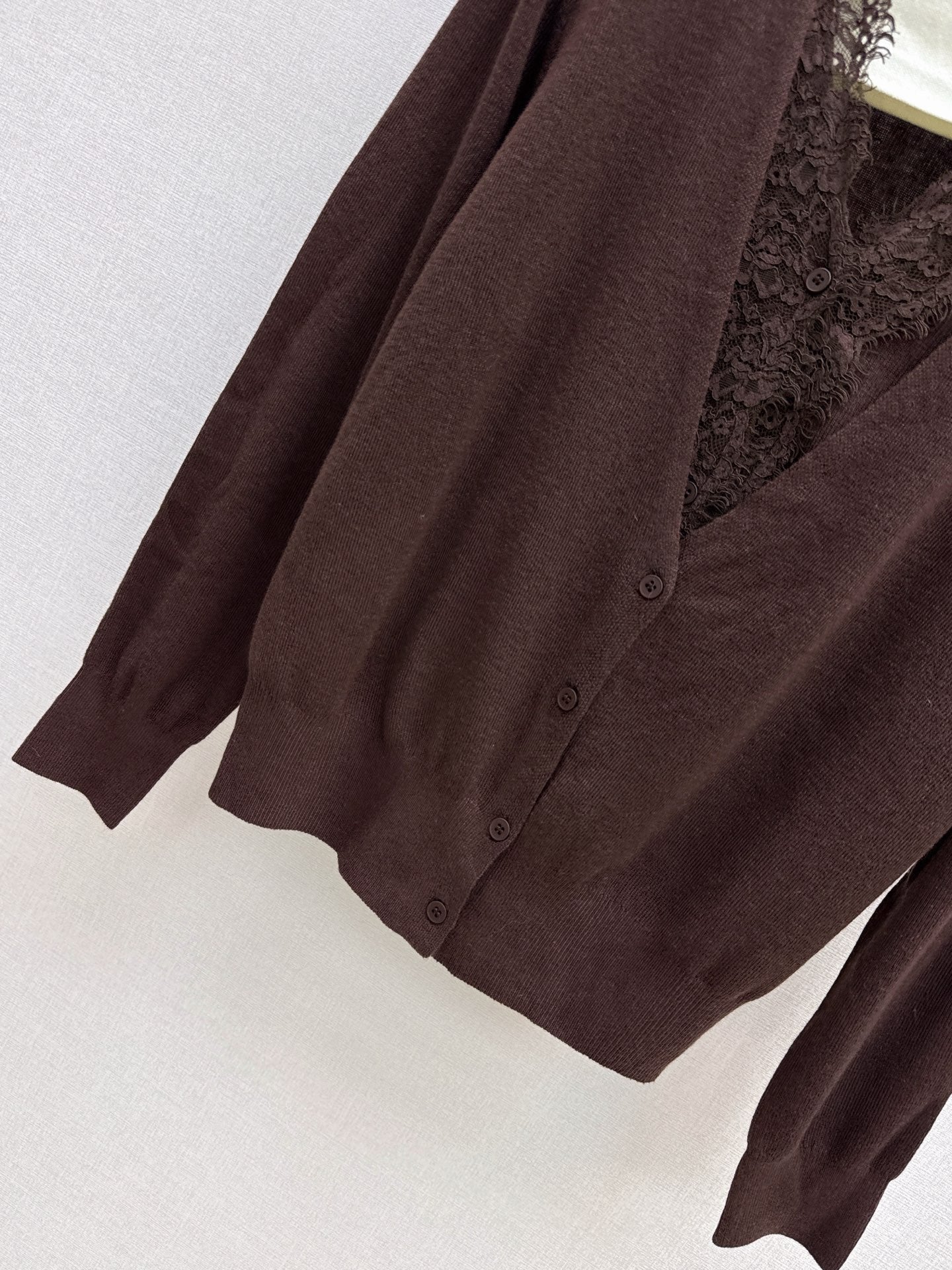 Es NEW Lace wool cardigan