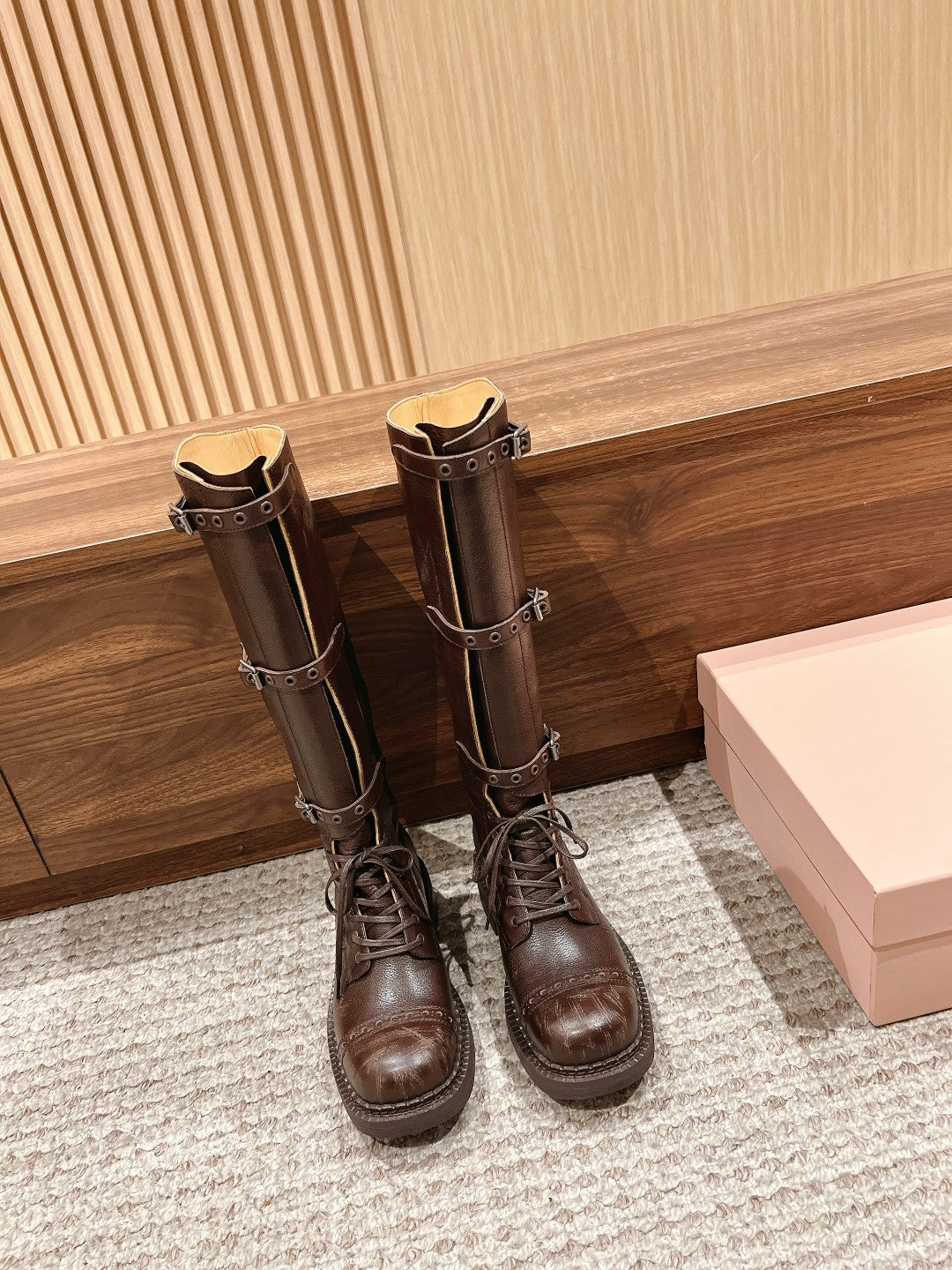 Miu NEW genuine leather boots