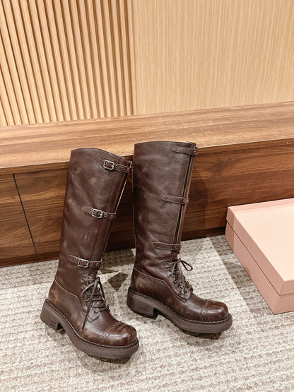 Miu NEW genuine leather boots