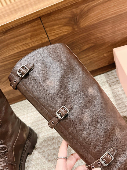 Miu NEW genuine leather boots