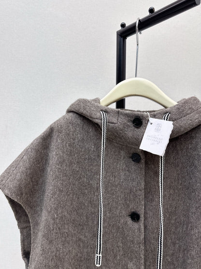Brune NEW Hooded wool vest