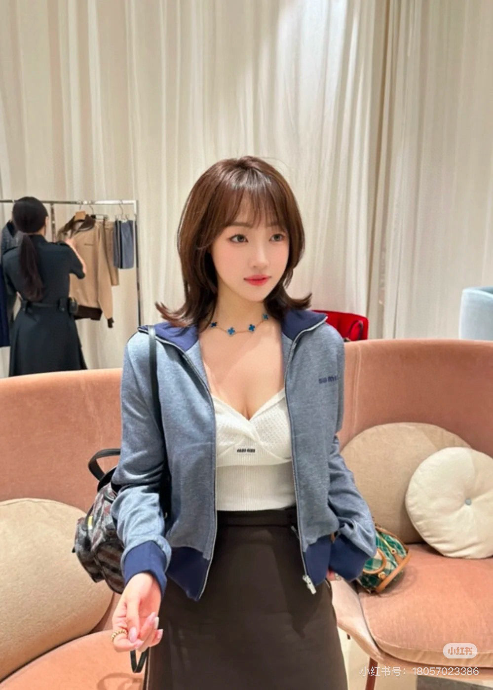 Miu NEW zipper jacket