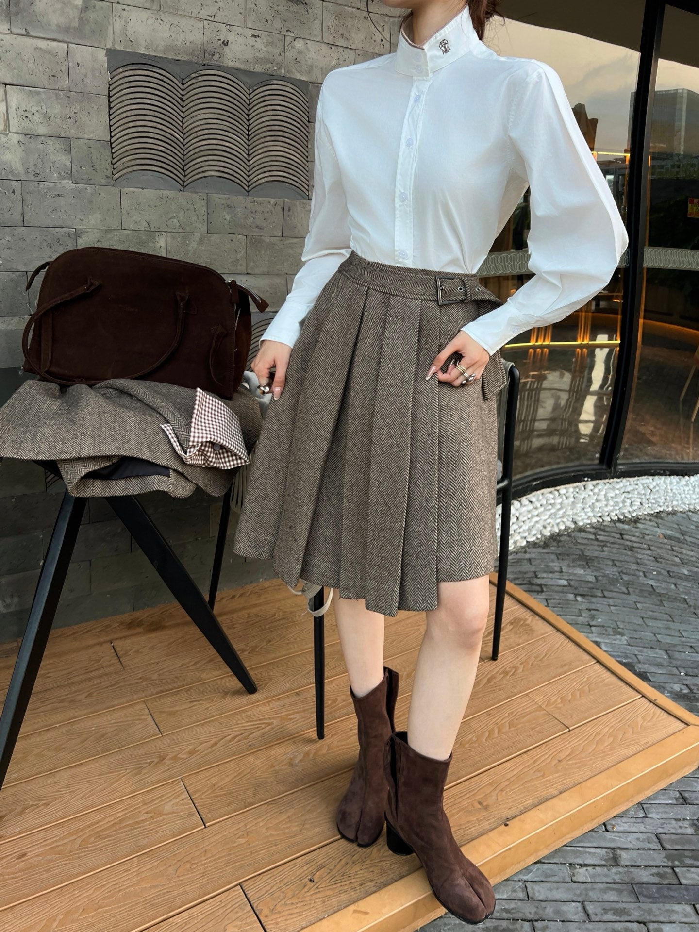 Brune NEW pleated skirt