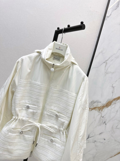 Monc NEW waisted hooded jacket