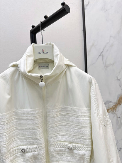 Monc NEW waisted hooded jacket