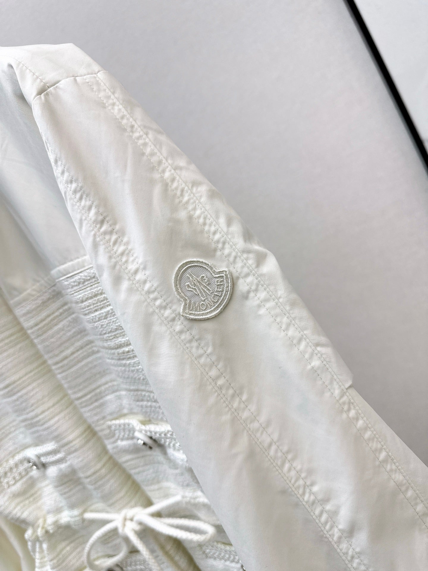 Monc NEW waisted hooded jacket