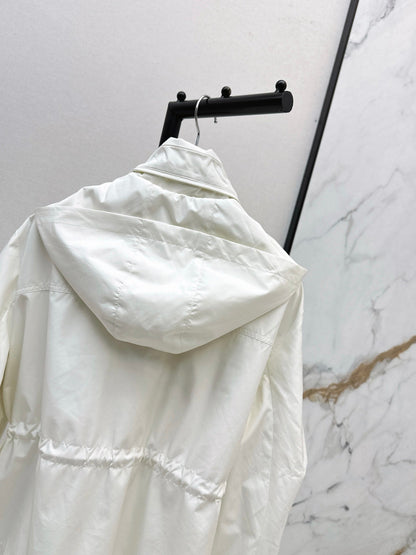 Monc NEW waisted hooded jacket