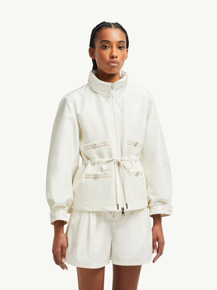 Monc NEW waisted hooded jacket