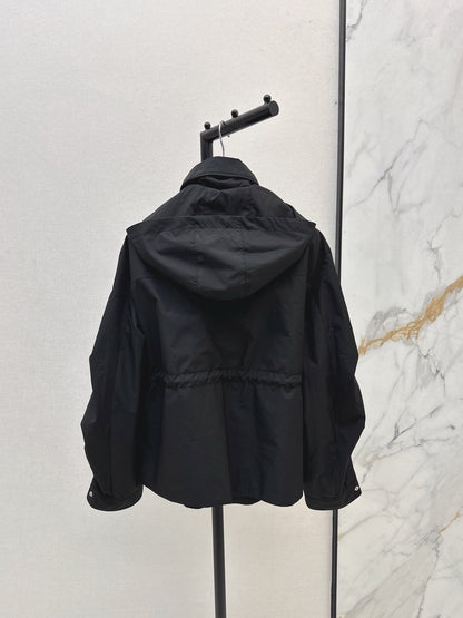 Monc NEW waisted hooded jacket